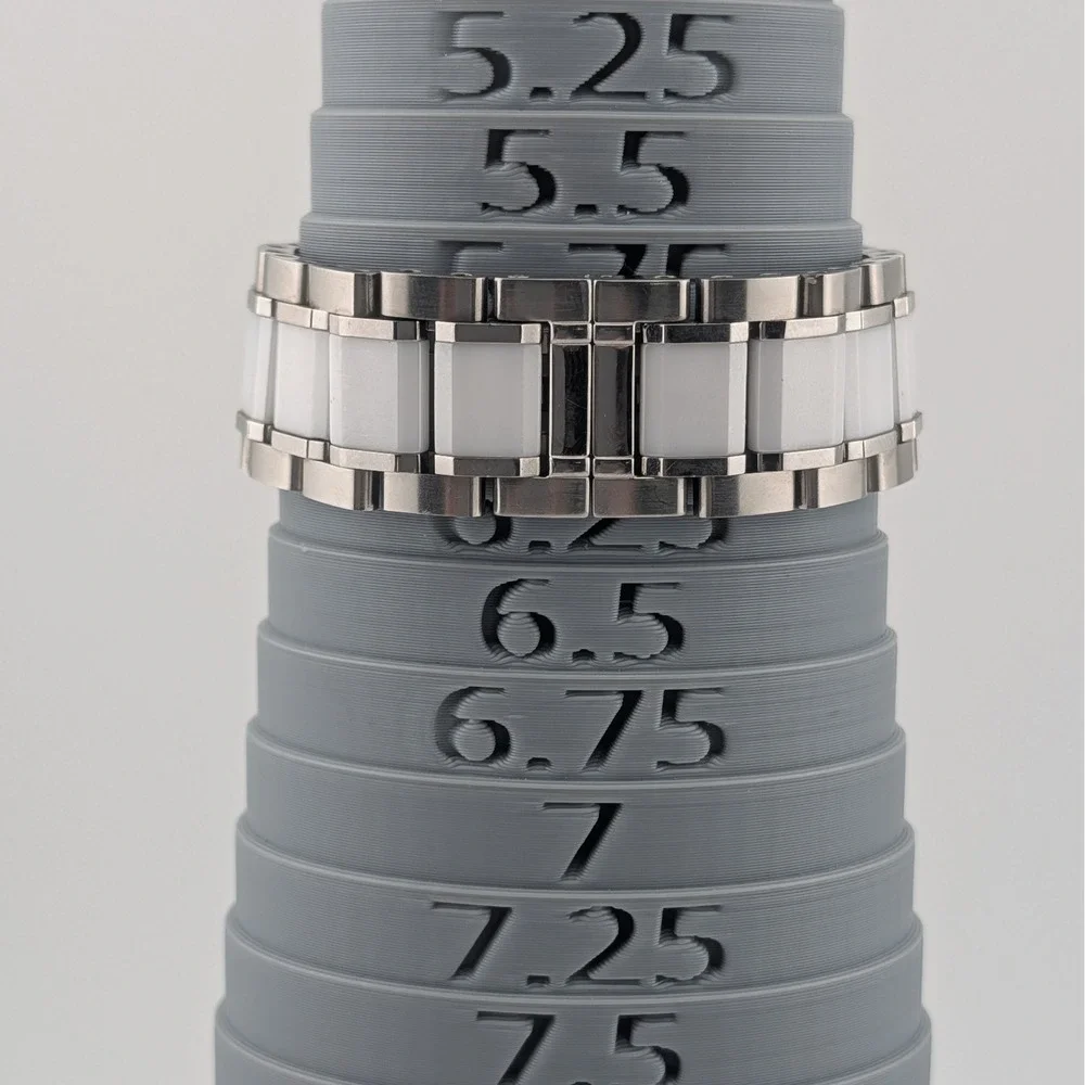 Bulova 98P125 Diamond Chronograph White Ceramic SS Women's Watch 40mm 6